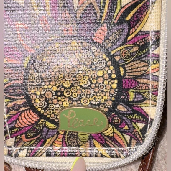 SAKROOTS ZIP AROUND WALLET CELL PHINE HOLDER WITH WRIST/ CROSSBODY STRAP OWL - Picture 3 of 7